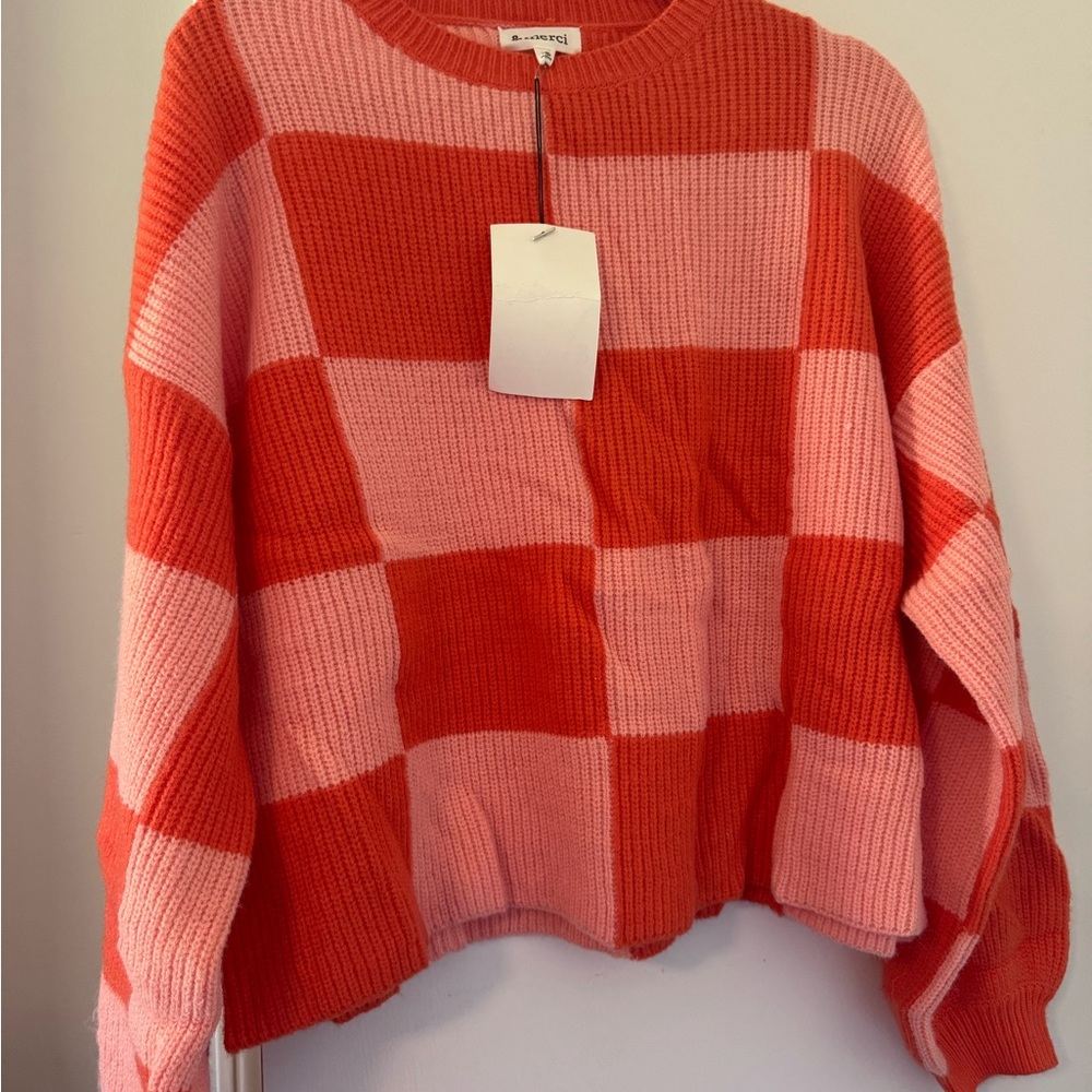 Colorful Checkered Sweater - Picture 3 of 3